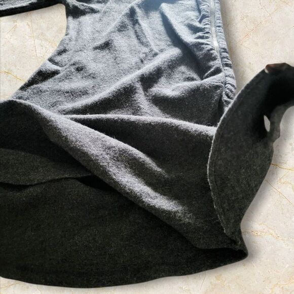 Michael Kors Size 6 Gray Long Sleeve Jersey Wool Blend Midi Dress - Picture 3 of 4